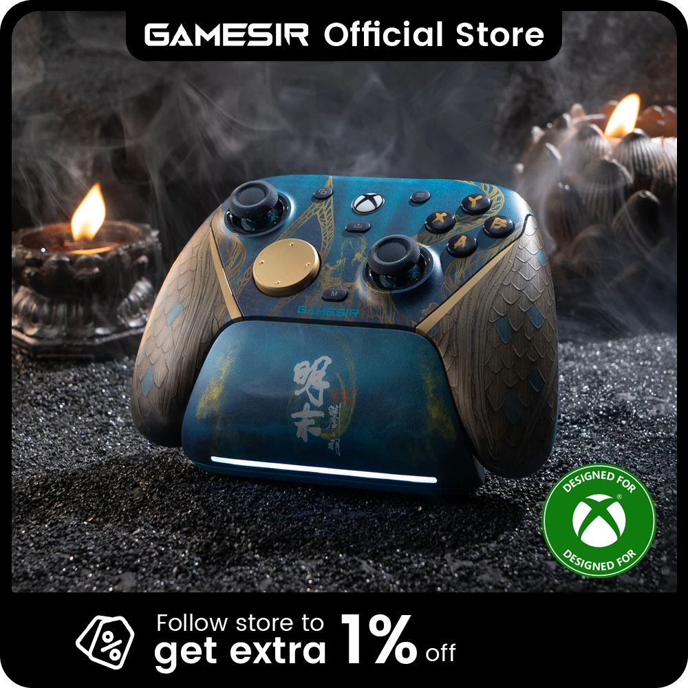 GameSir G7 Pro Wuchang Wireless Xbox Controller with Smart Charging Dock, TMR Joytick, Hall Effect Trigger, Swappable Faceplate 1