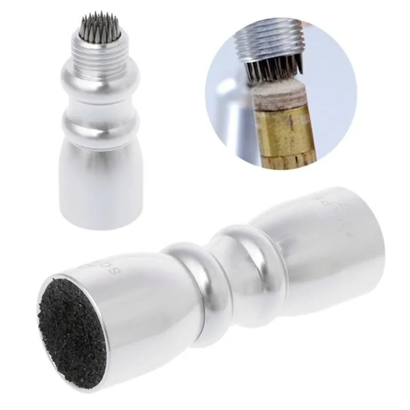 2 Styles Cue Tip Shaper Billiard Snooker Pool Cue Tip Shaper Snooker Cue Tips Multifunction Tool Shaper Scuffer Aerator Tapper