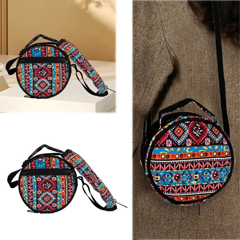6.5 Inch Steel Tongue Drum Bag with Shoulder Strap Handpan Drum Carry Bag Sanskrit Drum Bag Carrier Bags for Drum Protection