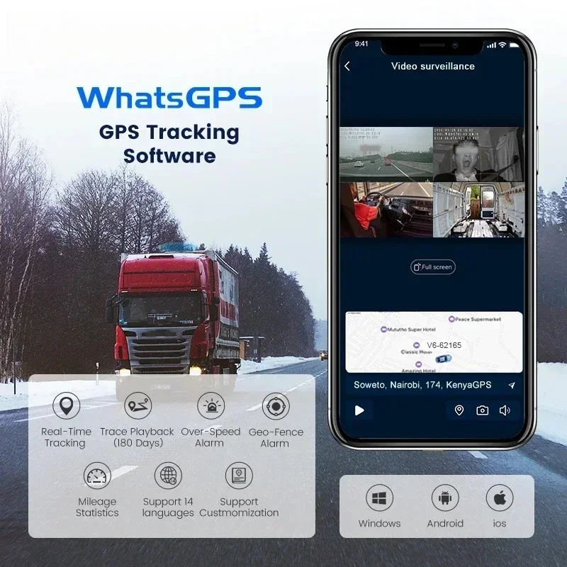 씨월드 V6 나이트 비전 4채널 안드로이드 오토 4G LTE 차량용 GPS 탑재..