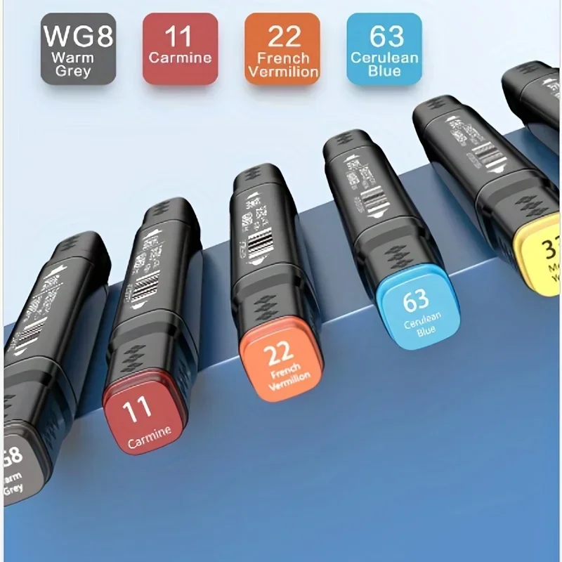 Deli 30/40/60/80 Colors Sketch Markers Double Head Painting Pen Creativity Drawing Tools Students Professional Art Supplies view 4