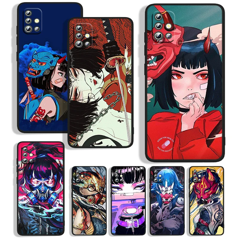 

Чехол для телефона Dark Anime Girl для Samsung A73 A72 A71 A53 A52 A51 A41 A33 A32 A31 A22 A21S A13 A12 A03S A02