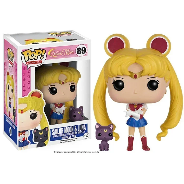 FUNKO POP Super Natural Join The Hunt Dean 94# Castiel 95# Sailor Moon Luna Cat 89# Figura de vinilo Colección de juguetes Modelo de juguete