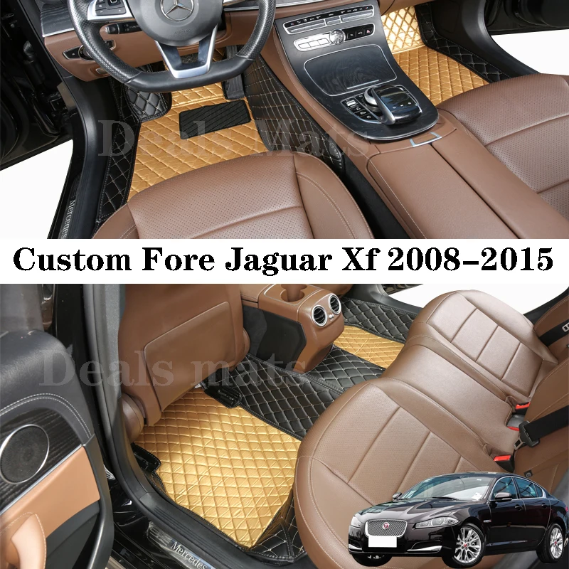 

Автомобильные коврики для Jaguar Xf 2008-2015, коврики на заказ, Водонепроницаемые кожаные коврики, аксессуары