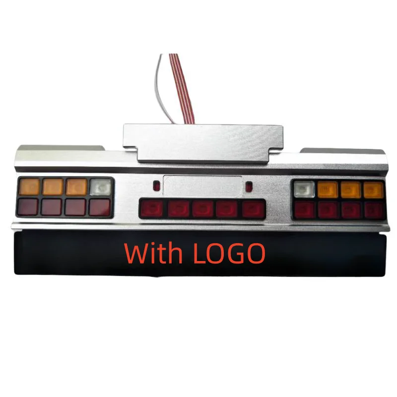 CNC LED Tail Light Group System with Mudguard LOGO Lamp for 1/14 Tamiya RC Truck Trailer SCANIA Actros MAN VOLVO Upgrade Parts 6
