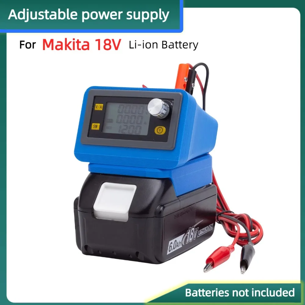 Portable DC 6V-55V To 0-50V 5A 8A 250W 400W CNC Adjustable Power Converter, FOR Makita 18V Li-ion Battery (excluding Battery) xy5005e xy5008e dc dc buck boost converter cc cv 6 55v 250w 400w 12v power module adjustable regulated laboratory power supply