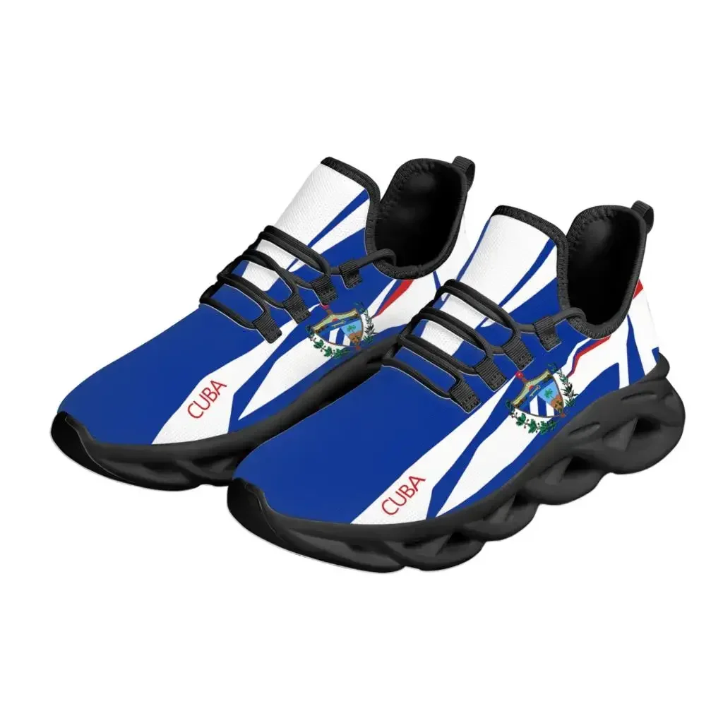 Cuba Flag Cuban Island National Emblem Printed In The Shape Of A Key Lightweight Breathable Sneakers Footwear