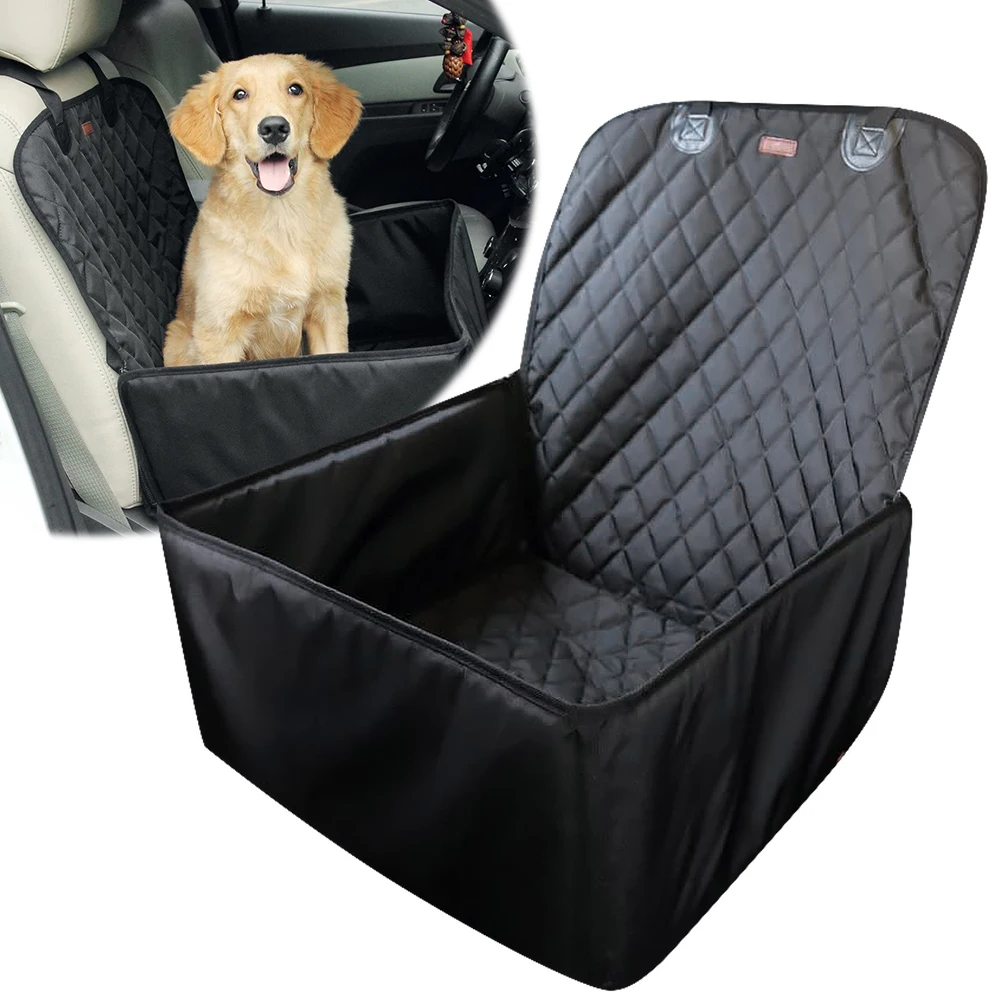 Dog Car Seat Cover Wear-Resistant Outdoor Travel Safe Cat Cover Basket Waterproof Foldable Travel Pet Dog Car Seat for Dogs Cats