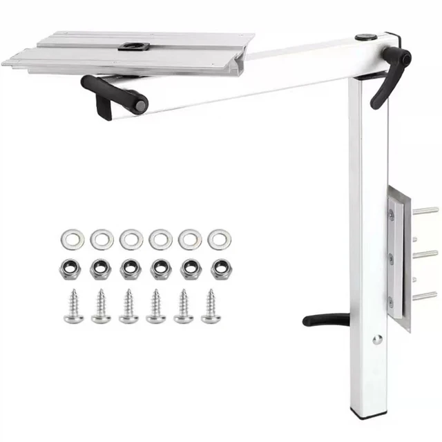 Asixxsix Removable Table Leg, Aluminum Alloy 360 Degree Rotation Height Adjustable Support Double Layer Extension Desk Leg For Yachts RV Motorhome, RV Sliding Wall Table