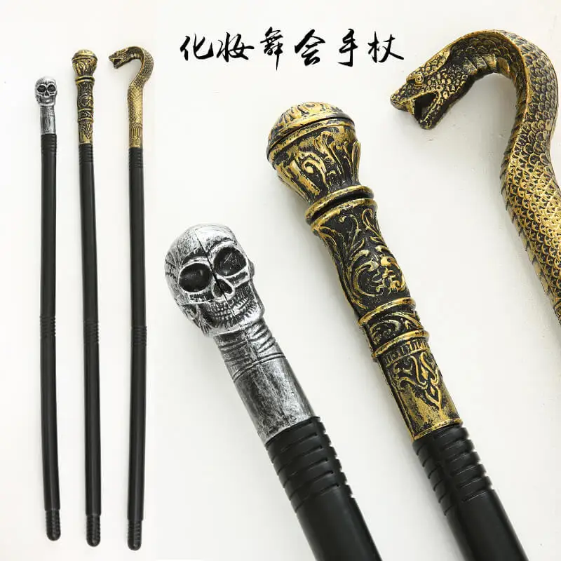 Prom Stage Performance Props Pharaoh Snake Staff Skull Ground Stall Factory Direct King Wizard Scepter Kids Gift