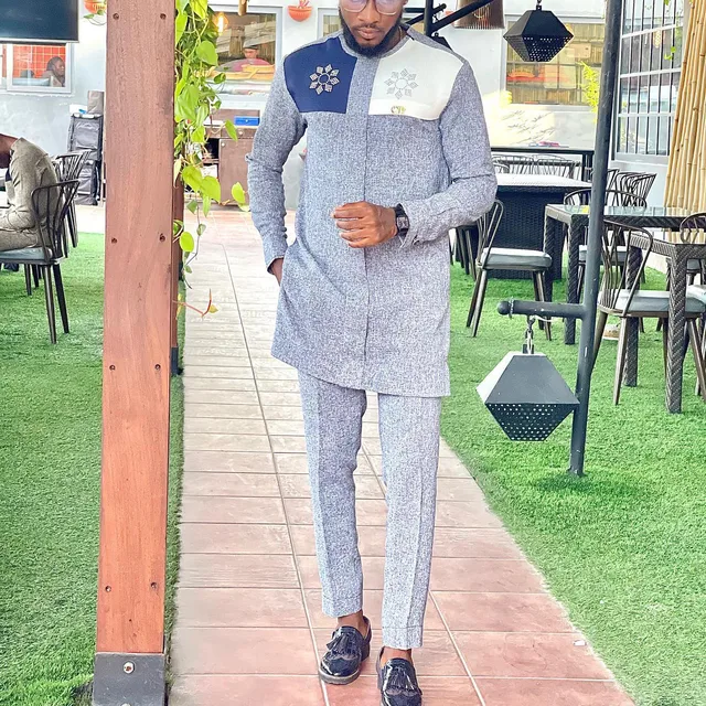 Adeyemi Long Sleeve Kaftan Outfit - Image 5