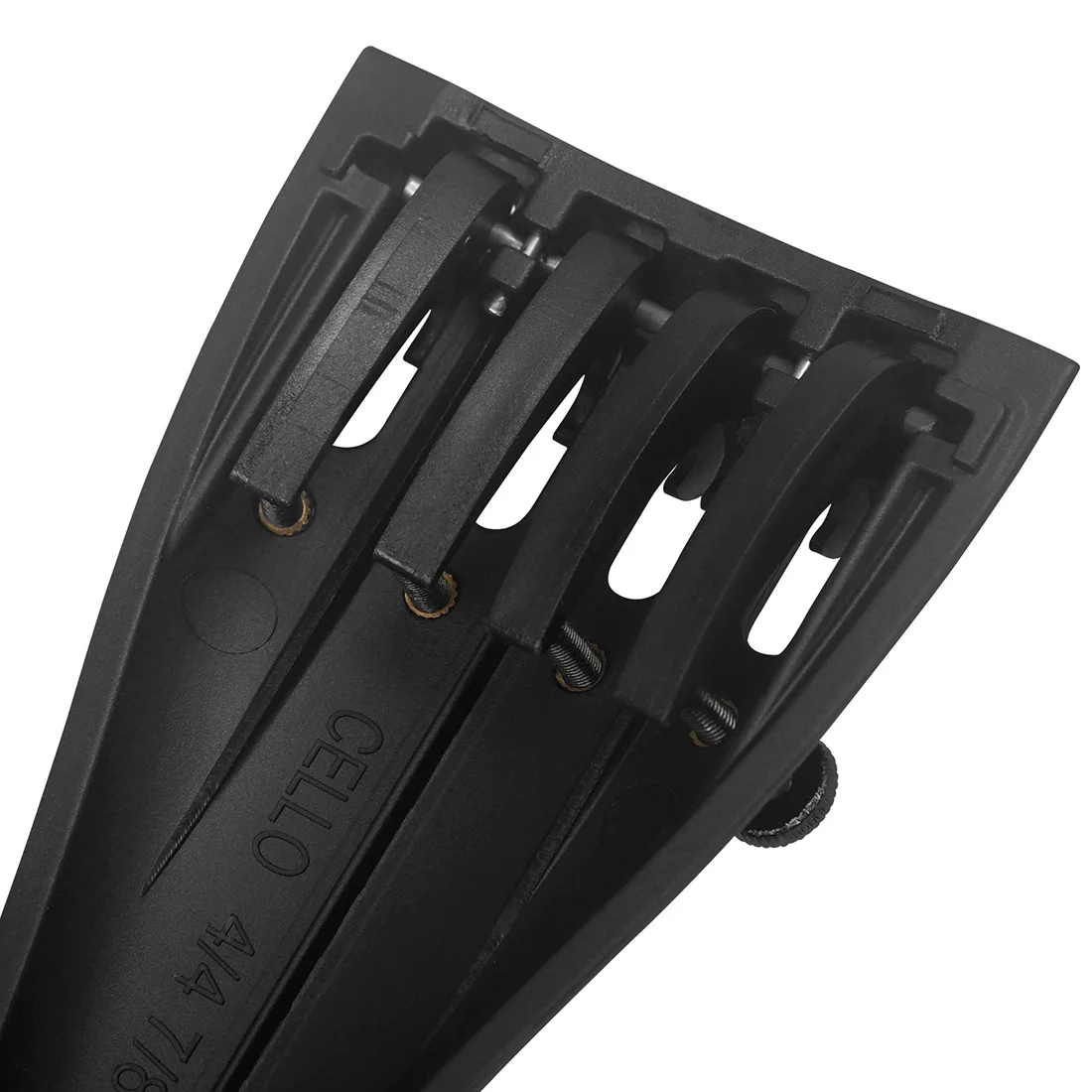Cello 4/4 Carbon Fiber High-grade String Plate Frosted Process, Four Original Fine-tuning Screws, Copper Nuts, Good Firmness