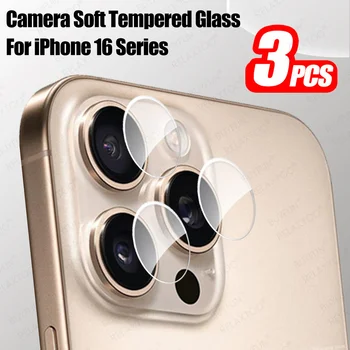 3Set Tempered Glass Camera Protector For iPhone 16 17 Pro Max iPhone16 Plus 16Pro 16ProMax iPhone17Pro Air Clear Phone Lens Film 1