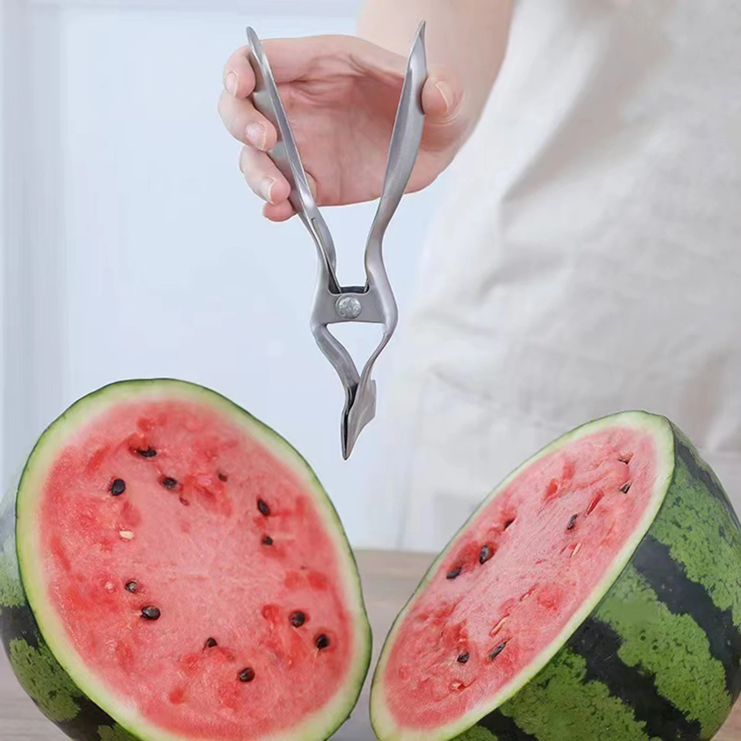 

Stainless Steel Watermelon Open Tool Kitchen Opening Tool Melon Cutter Kitchen Gadget Watermelon Cutter Watermelon Opener