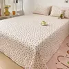 1 pc Cherry Bed Sheet for Spring High Quality Soft Fabric Sheets Flowers Flat Bed Sheet for Girls Kids Bedding (No Pillowcase) 1
