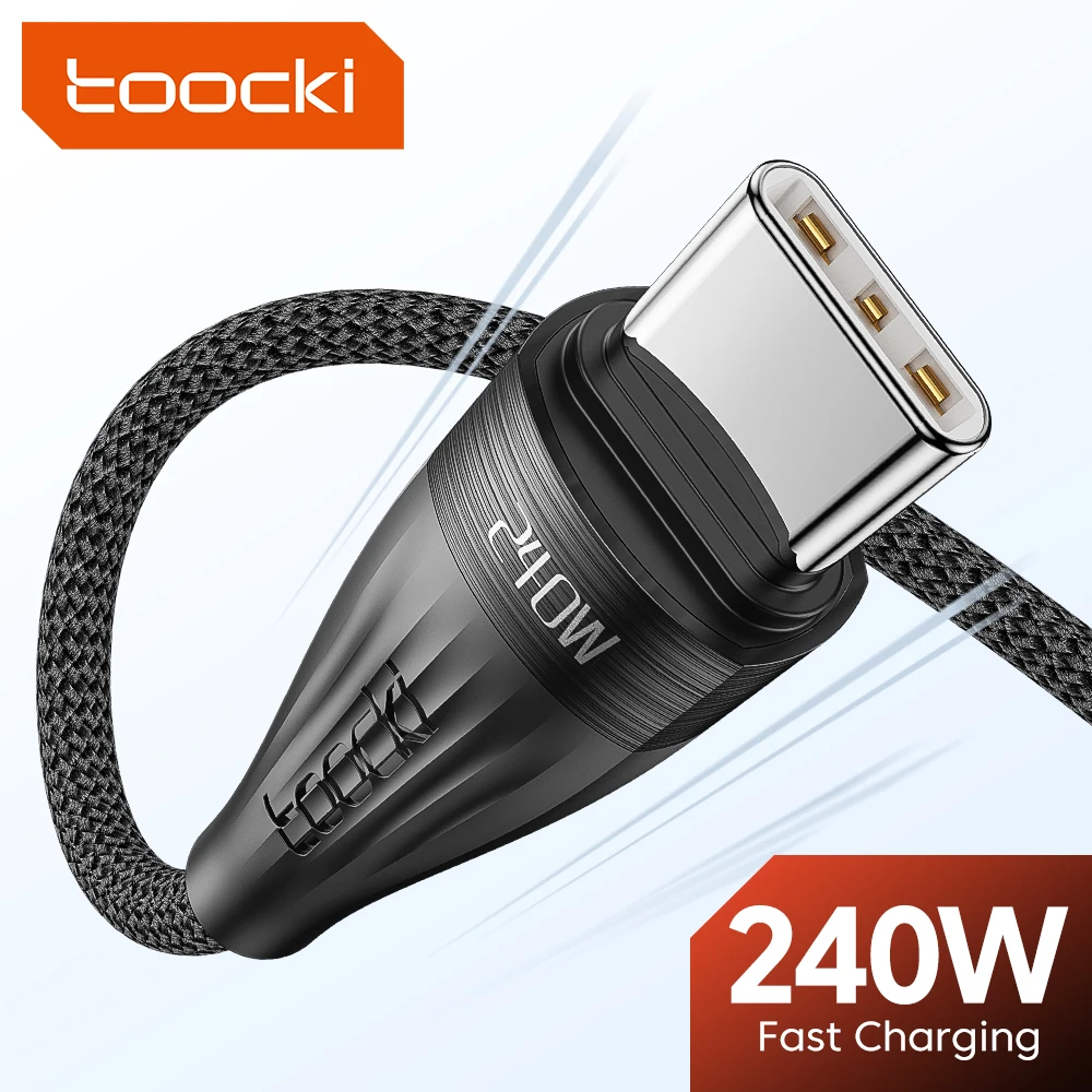 Toocki 240W Fast Charging USB-C to USB-C Cable, 0.25M