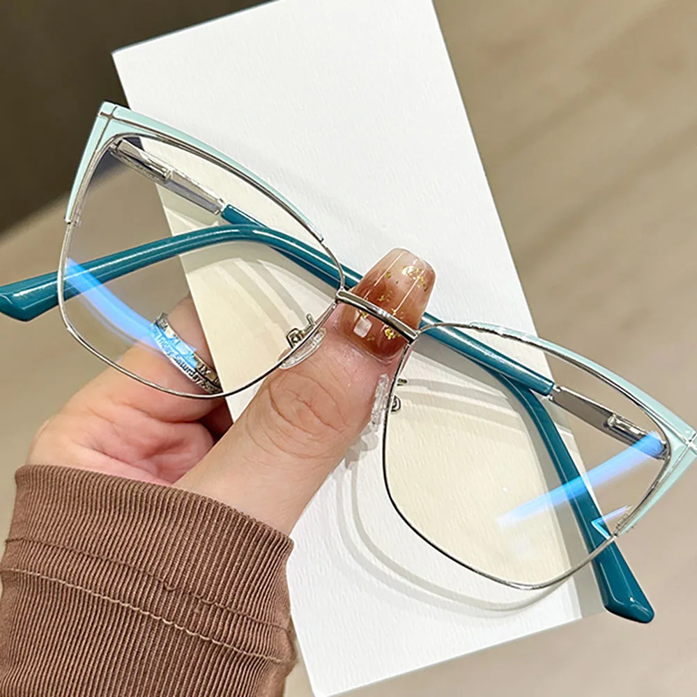 Anti Blue Light Glasses Anti-Glare Metal Glasses Blue Light Glasses Fashion For Eye  Fashion Accessory Computer Use