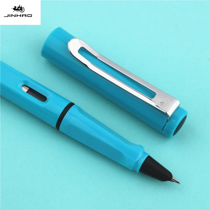 블루 잉크 Jinhao 컬러 세트, 학생용 만년필, 사무실 문구 용품, 필기용 잉크 펜, 고급 품질, 0.38mm, 0.5mm, 5 개