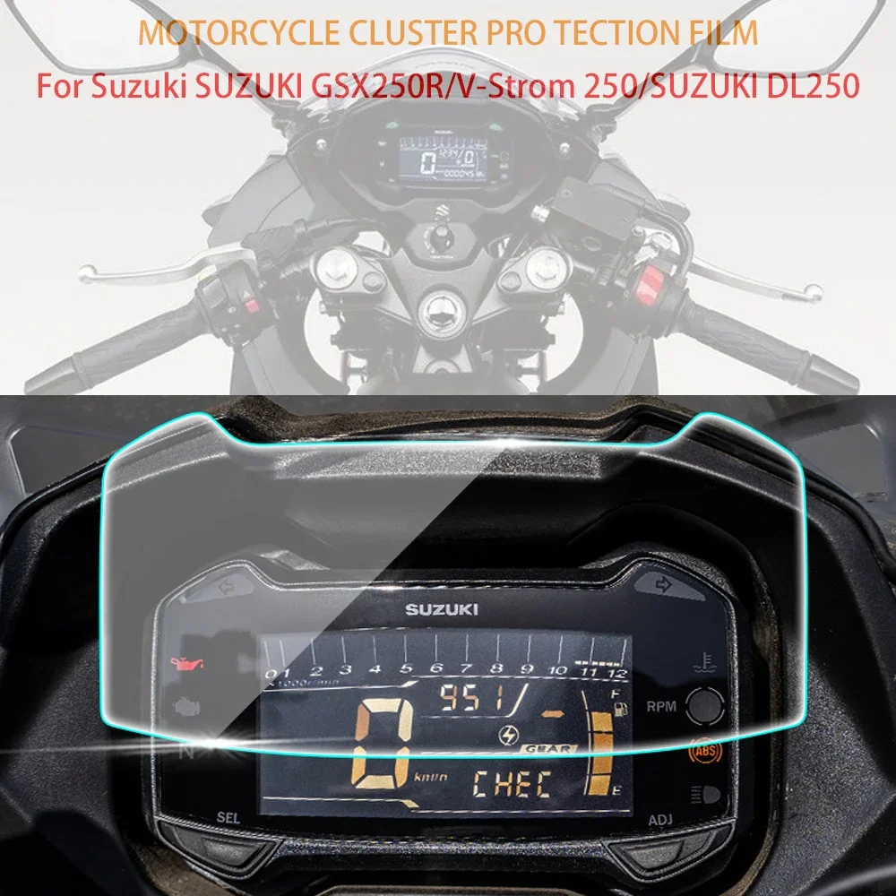 1pc for suzuki motorcycle accessories en125 3a 3f instrument assembly en150 a lcd odometer Accessories Part Instrument Protective Film Dashboard Screen Protector For Suzuki GSX250R DL250 V-Strom DL V Strom 250 GSX 250r