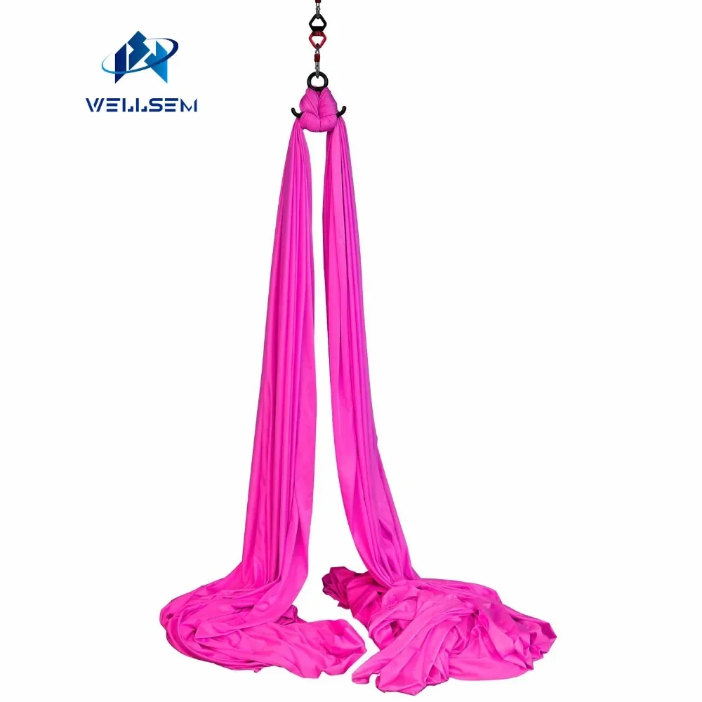 Wellsem 9 Yards Aerial Silks Equipment Anti-gravity Yoga Hammock Swing Yoga for Acrobatic Gymnastics Flying Dance Performance