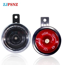 Super Loud Waterproof 12V Motorcycle & Scooter Air Horn (2Pcs Black Red 12V)