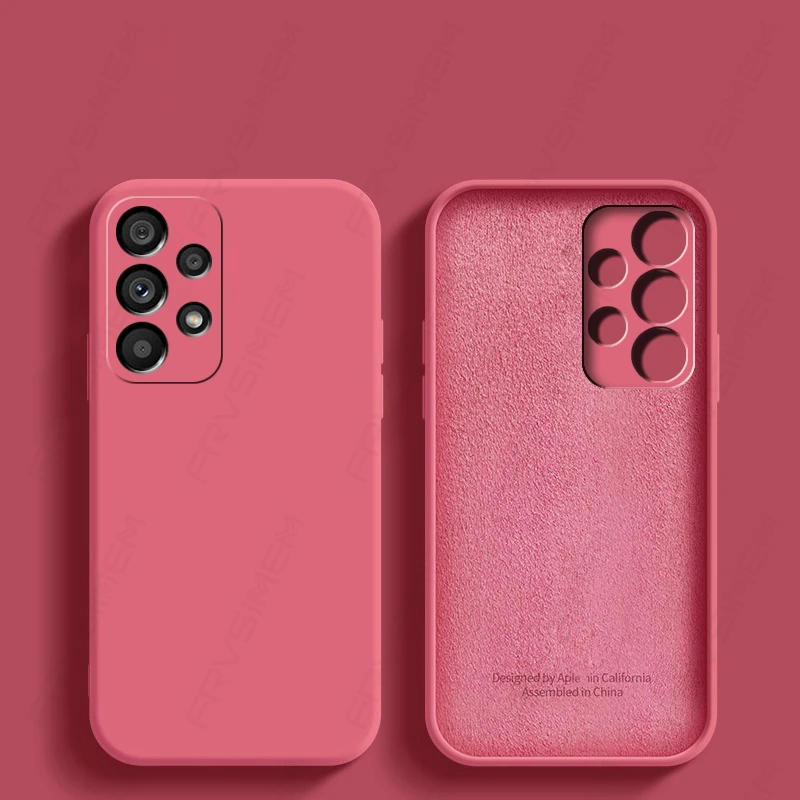 Luxus Original Flüssigsilikon Soft Cover für Samsung Galaxy A12 A22 A32 A22S A52 A72 A52S A33 A53 A73 5G M32 M12 M52 M_voghion.com