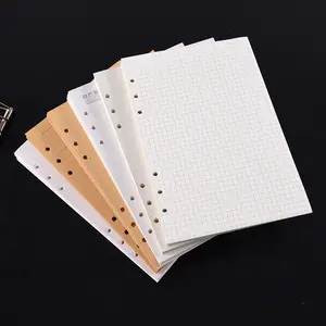 45 Sheets A5 A6 A7 Loose Leaf Notebook Refill Spiral Binder Inner Page Line  Blank craft Grid Inside Paper Stationery - AliExpress