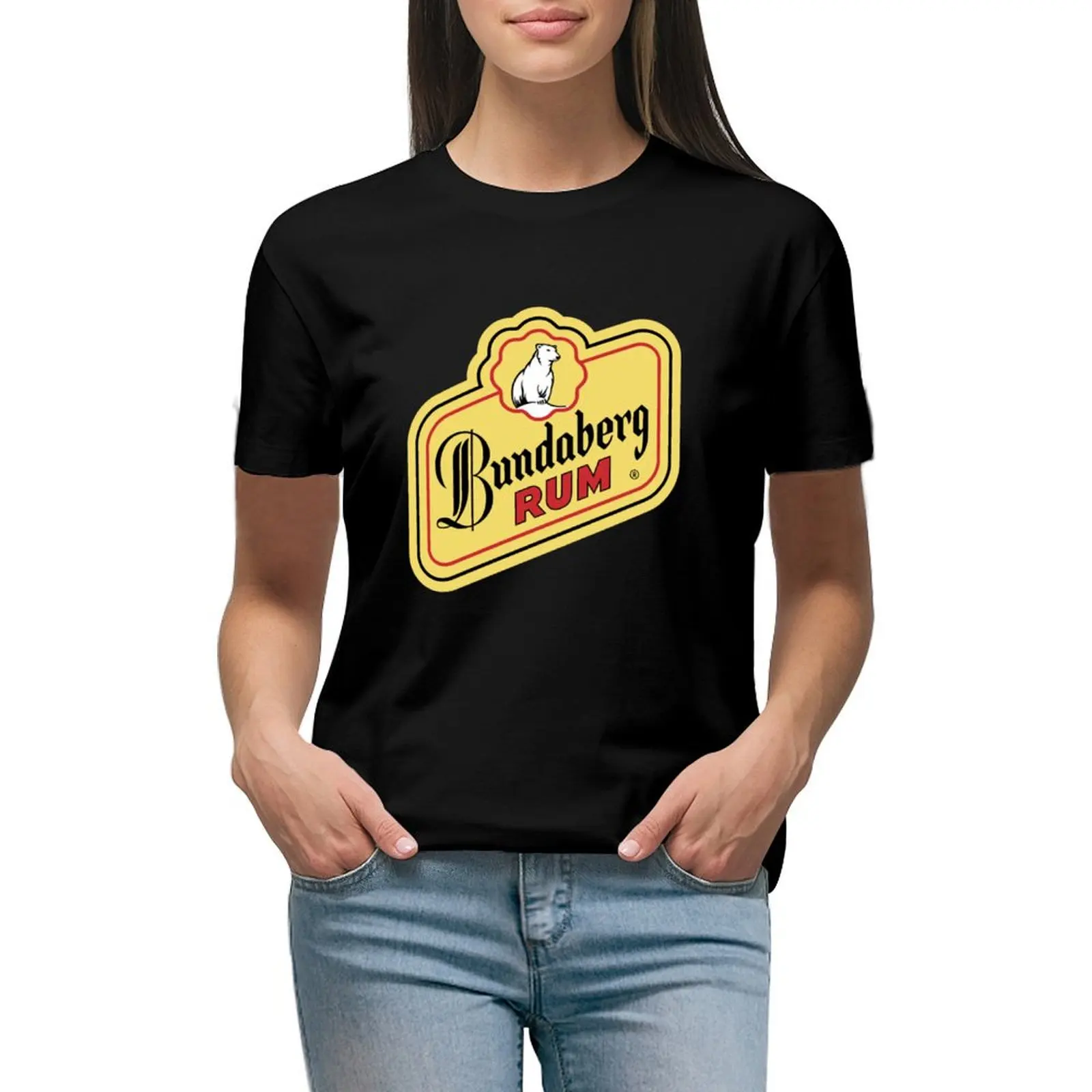 Merce Ufficiale Di Bundaberg Rum Logo T-Shirt Top Animal Print Shirt Per Ragazze Anime Clothes Ariat Shirts For Women