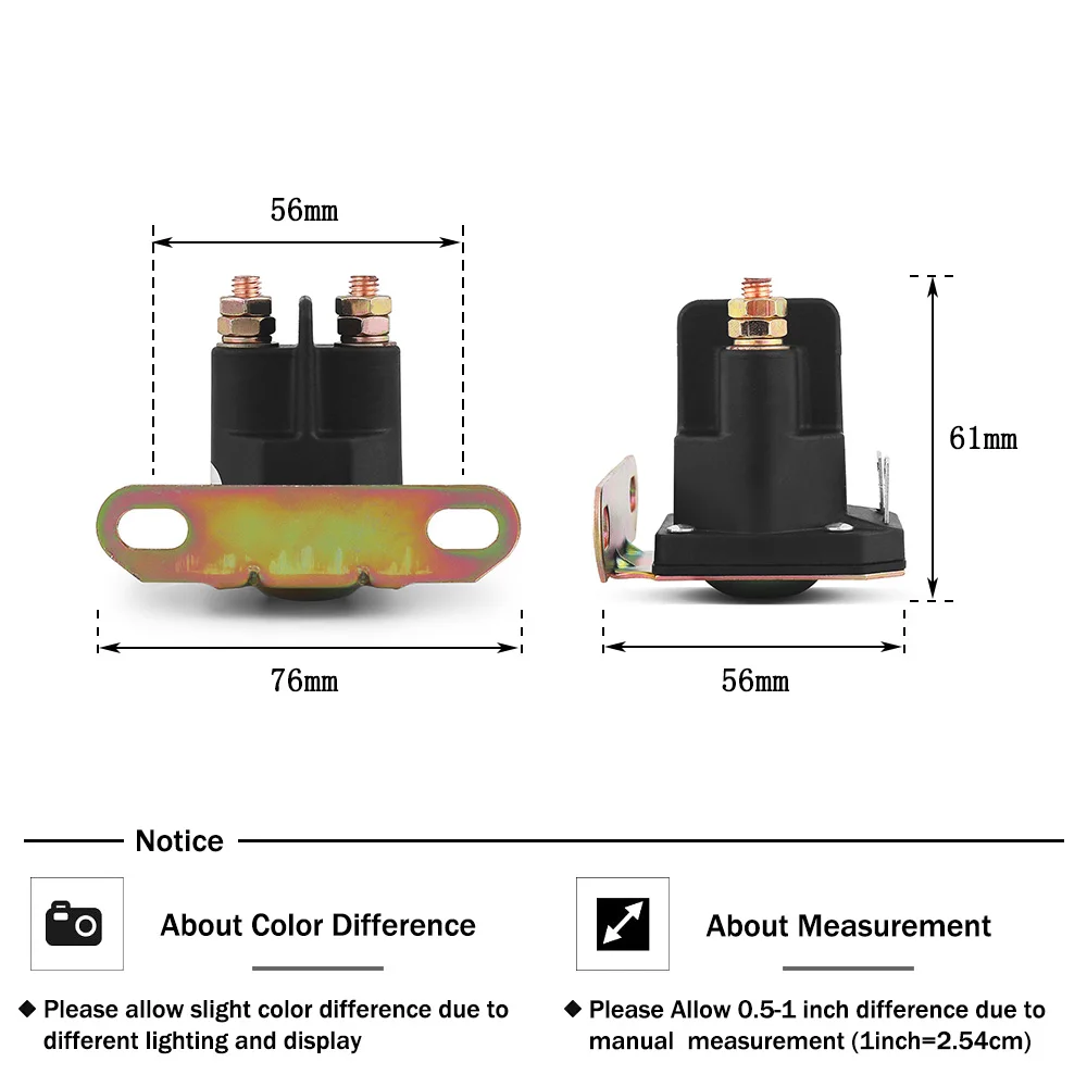 Solenoide di avviamento Solenoide relè avviamento interruttore relè solenoide avviamento 925-1426 725-1426 12V Adatto per trattori AMF Snapper 110832x 18817 75671