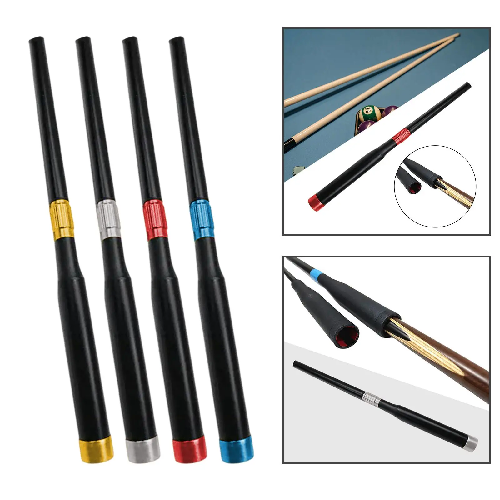 Snooker Pool Cue Extender Telescopic Cue Extension Ultralight Professional Billiard Cue Stick Extension Billiard Accessories