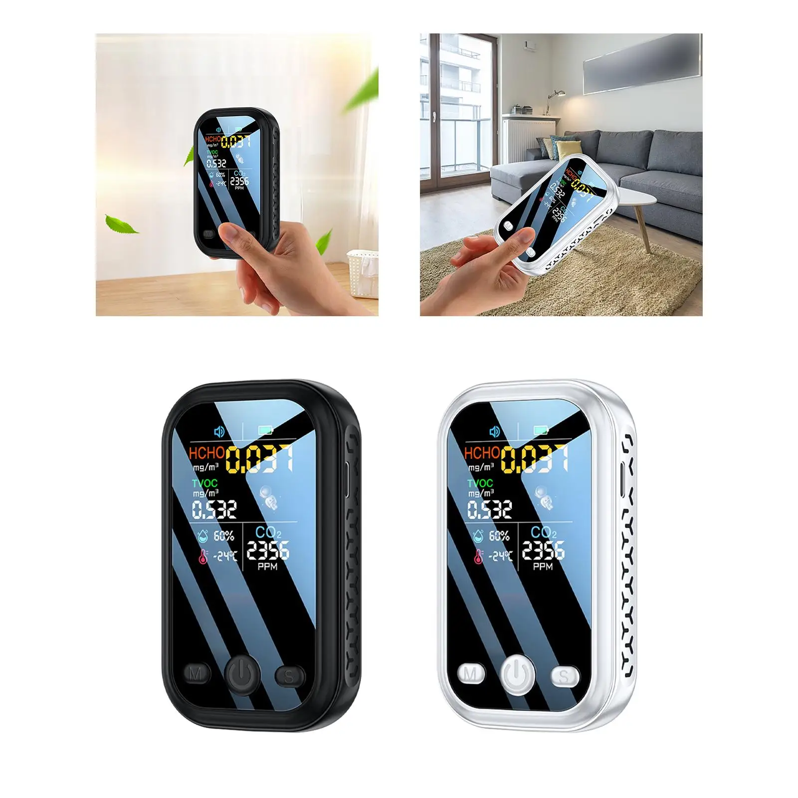 Air Quality Tester CO2 Digital Monitor for Indoor Restaurant Hotel