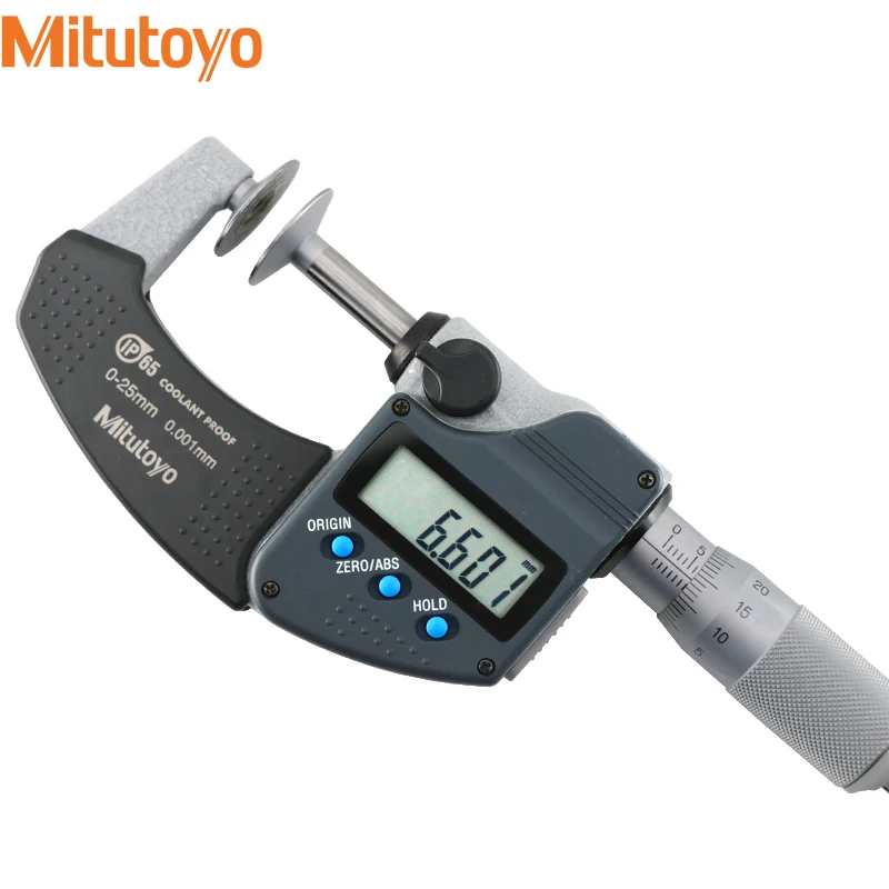 

MITUTOYO серия 369-250-30(0-25 мм) 369-251-30(25-50 мм) 369 невращающийся Тип шпинделя цифровые дисковые микрометры