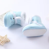 Baby Cartoon Bear Cotton Shoes 0-18 Months Baby Soft Bottom Walking Shoes Newborn Padded Warm Snow Boots 6