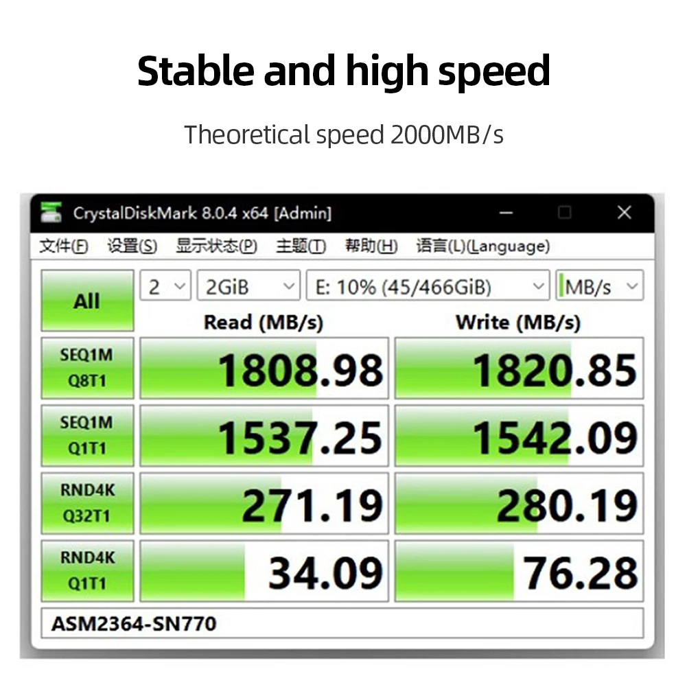 PC ƮϿ  ϵ ̺ Ŭ, M.2 NVME SSD RAID ̽ , 20Gbps   M.2 SSD Ŭ, M Ű USB3.2 Gen2