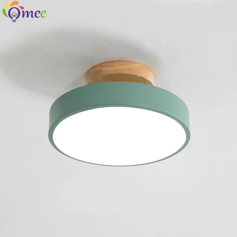 Wooden Ceiling Light Modern Chandelier High Brightness Porch Entrance Lamp Energy Saving Ceiling Lamp for Living Room Bedroom