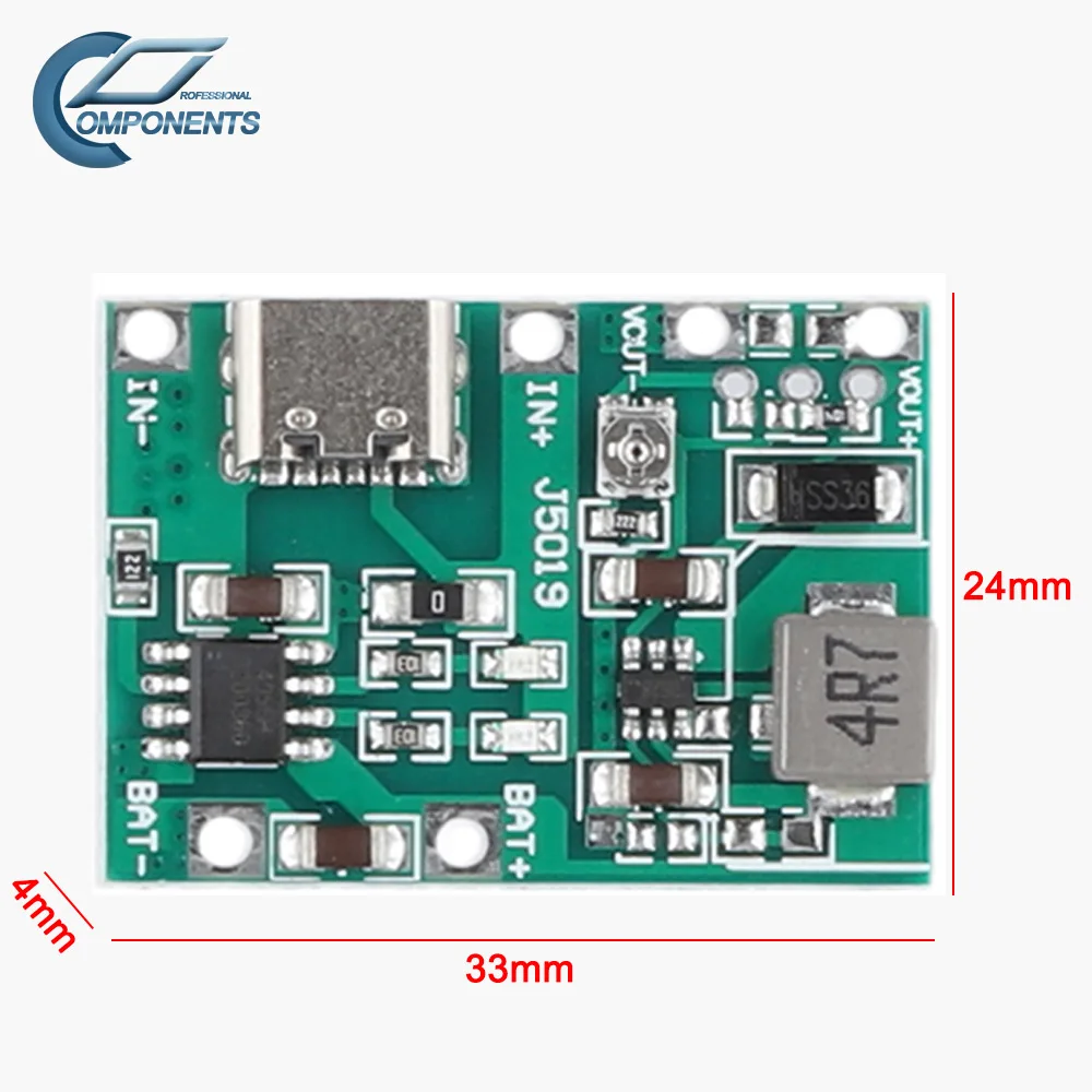 1-30PCS DC-DC νƮ  Type-C TP4056     DC4.3-27V    νƮ  DIY ŰƮ ǰ