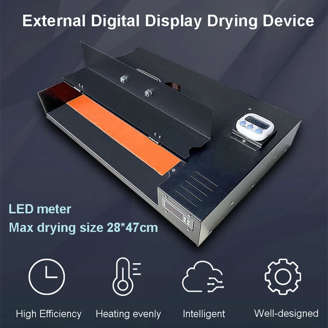 DTF Oven Curing PET Film Heating Pad Device Hot Melt Powder A3 PET Film  Curing Dryer With Timer Device DTF Printer Drying Oven