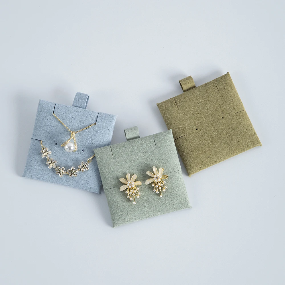 6x6cm Yellow Beige Handmade Jewelry Packaging Necklace