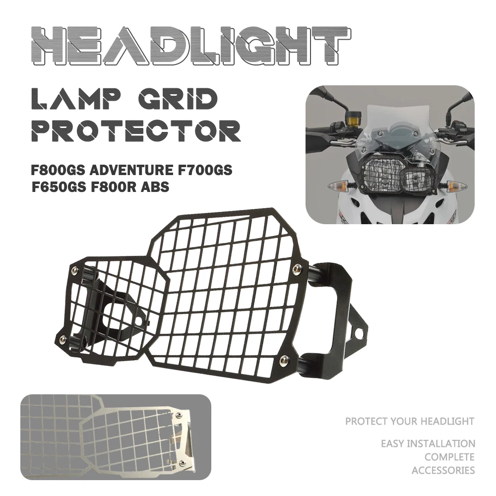 

FOR BMW F800GS Adventure F700GS F650GS Twin F800R ABS Headlight Cover Protection Grille Mesh Guard Motorcycle Accessories