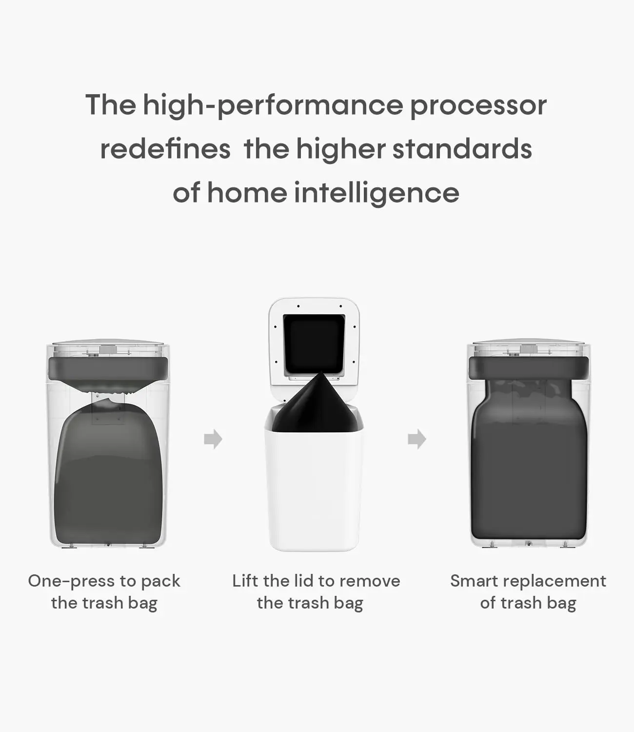 Gallon Automatic Self-Sealing and Self-Changing, Motion Sense Activated Trash Can, Upgrade Smart Garbage Can