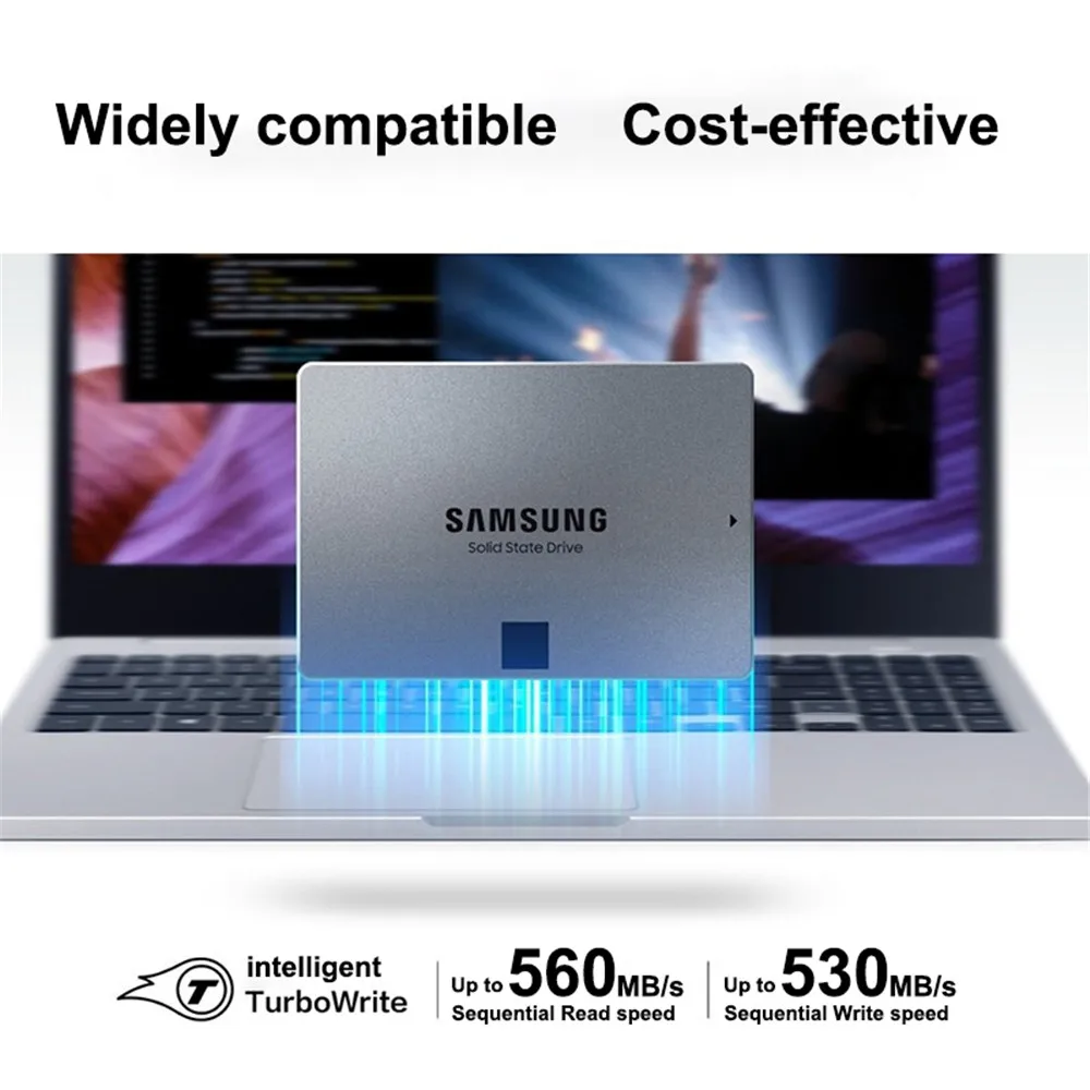 SAMSUNG-Disque dur interne SSD 870, SATA 3, 2.5 pouces, avec capacité de  500 Go, 250 Go, 1 To, pour PC