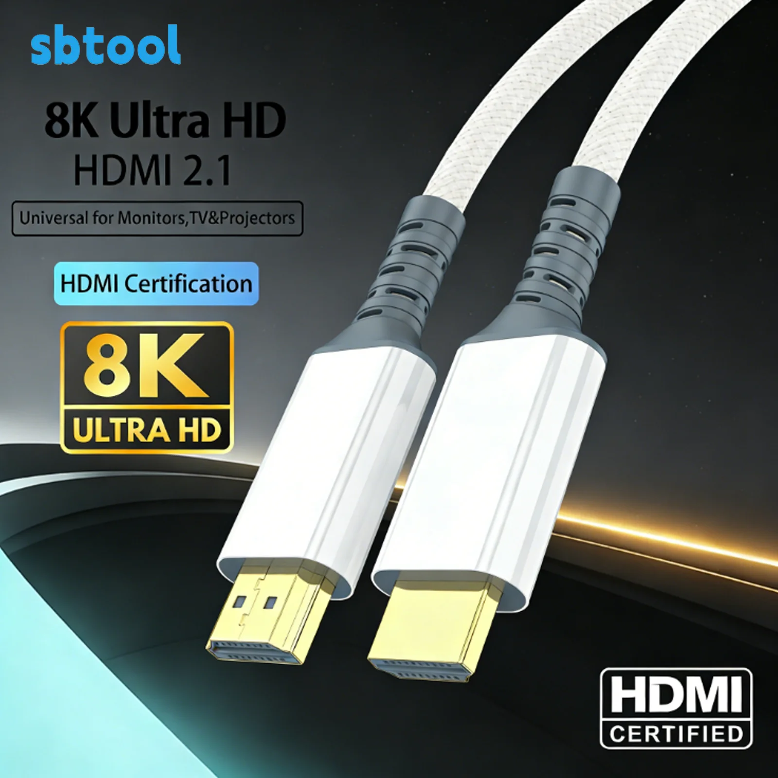 Ultra High-Speed 8K HDMI Cable - White
