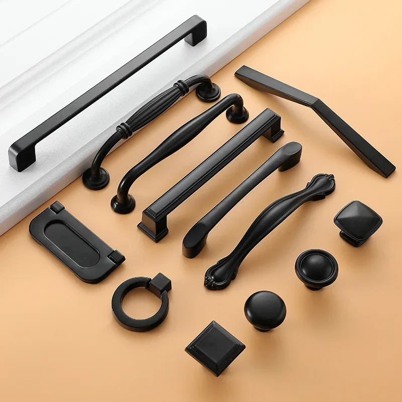 Zinc Alloy Cabinet Handles American style Kitchen Cupboard Door Pulls Drawer Knobs Fashion Furniture Handle Hardware furniture handles kitchen door handles