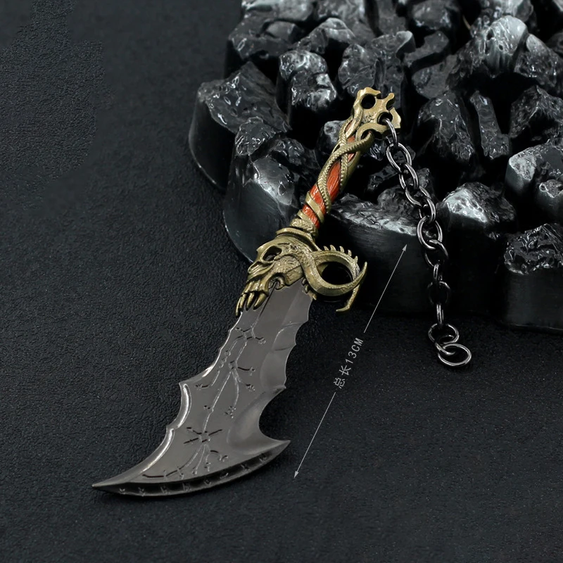 God of War WeaponBlade of Olympus Blades of Chaos Zeus Kratos Game Keychain  Katana Sword Real Steel Samurai Weapon Kid Toys - AliExpress