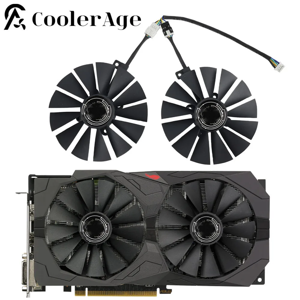 95Mm Pld10010S12H Rx580 470 Scheda Grafica Ventola Di Raffreddamento Per Asus Rog Strix Gtx 1050 1080 Gaming Gtx1050Ti 1080Ti Gup Fan