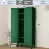 Metal Storage Cabinet 75" Steel File Cabinet for Home Office Kitchen Pantry Storage Cabinet with Doors 5 Adjustable Shelves 3