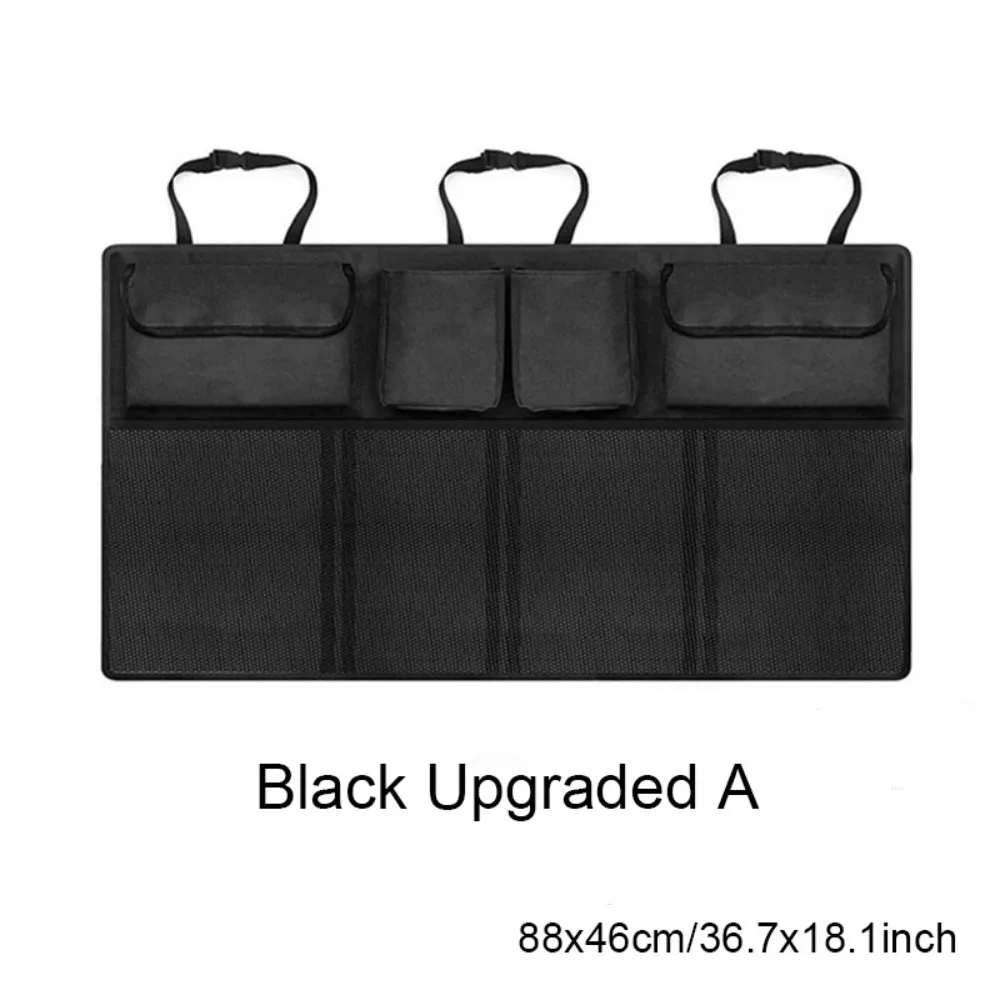 Car Trunk Storage Bag Rear Seat Back Storage Bag Net Pocket Multi-functional Pocket Seat Back Hanging Organizer