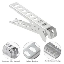 

Aluminum Alloy Camping Accessories Pot Clip Anti-Scald Portable Pot Clip Tableware Accessories Outdoor Pinic Barbecue Clip