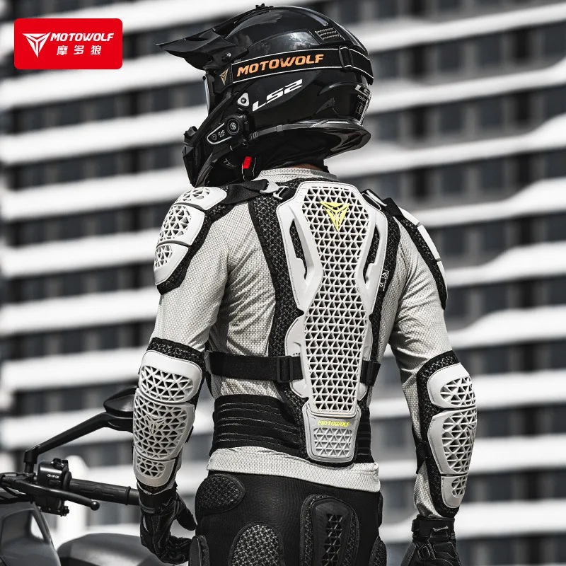 Motowolf Motorcycle Jacket Men Moto Body Armor MX Armor Motocross Racing Jacket CE Approval Motorbike Moto Protection Gears