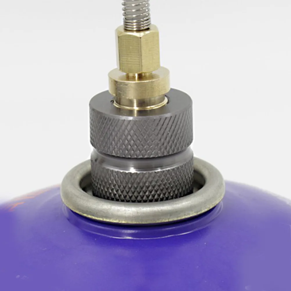Type Connector Gas Refill Adapter Backpacking Butane Camping Canisters Compact Corrosion-resistant Aluminum Alloy